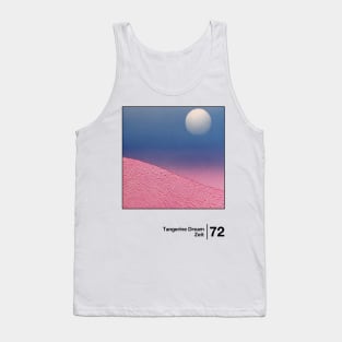 Zeit / Minimalist Style Graphic Design Tank Top